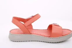 PETER ERIKSON Damen Sandale Leder Comfort-Fußbett orange S14 241604