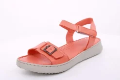 PETER ERIKSON Damen Sandale Leder Comfort-Fußbett orange S14 241604