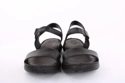 PETER ERIKSON Damen Sandale Leder Comfort- Fußbett blau, schwarz S13 231521