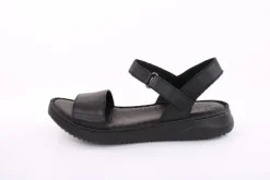 PETER ERIKSON Damen Sandale Leder Comfort- Fußbett blau, schwarz S13 231521