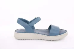 PETER ERIKSON Damen Sandale Leder Comfort- Fußbett blau, schwarz S13 231521