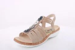 PETER ERIKSON Damen Sandale Ziersteine beige S14 20-30-Y24055