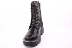 PETER ERIKSON Damen Schnürstiefel Schnürung und Reißverschluss in SCHWARZ mit Warmfutter 18650-Y22002