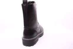 PETER ERIKSON Damen Schnürstiefel Schnürung und Reißverschluss in SCHWARZ mit Warmfutter 18650-Y22002