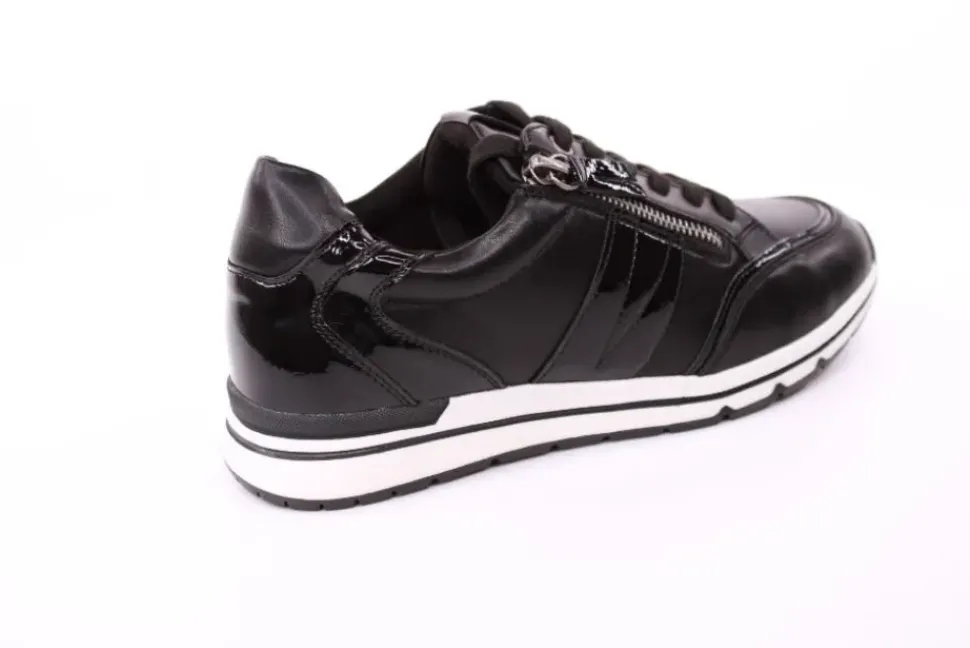 PETER ERIKSON Damen Sneaker in SCHWARZ Schnürung und Reißverschluss 3289-Y24005