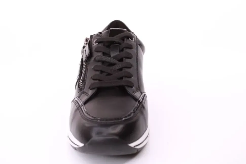PETER ERIKSON Damen Sneaker in SCHWARZ Schnürung und Reißverschluss 3289-Y24005