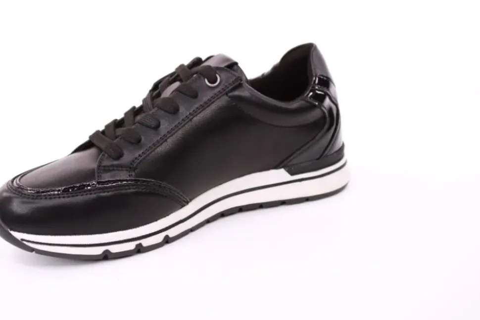 PETER ERIKSON Damen Sneaker in SCHWARZ Schnürung und Reißverschluss 3289-Y24005