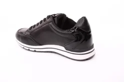 PETER ERIKSON Damen Sneaker in SCHWARZ Schnürung und Reißverschluss 3289-Y24005