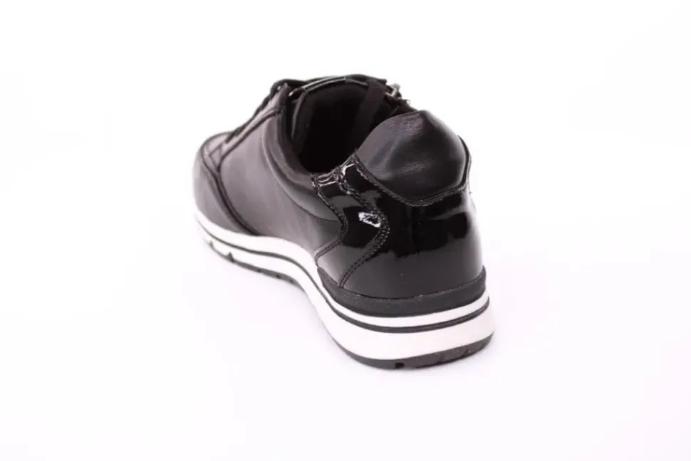 PETER ERIKSON Damen Sneaker in SCHWARZ Schnürung und Reißverschluss 3289-Y24005