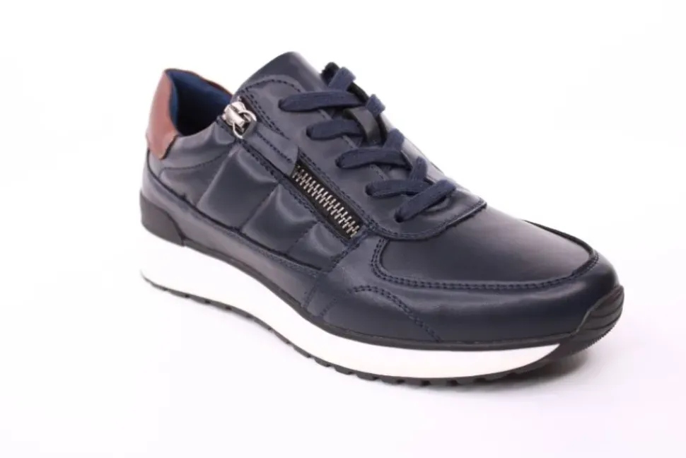 PETER ERIKSON Damen Sneaker in NAVY Schnürung und Reißverschluss 3285-Y24032