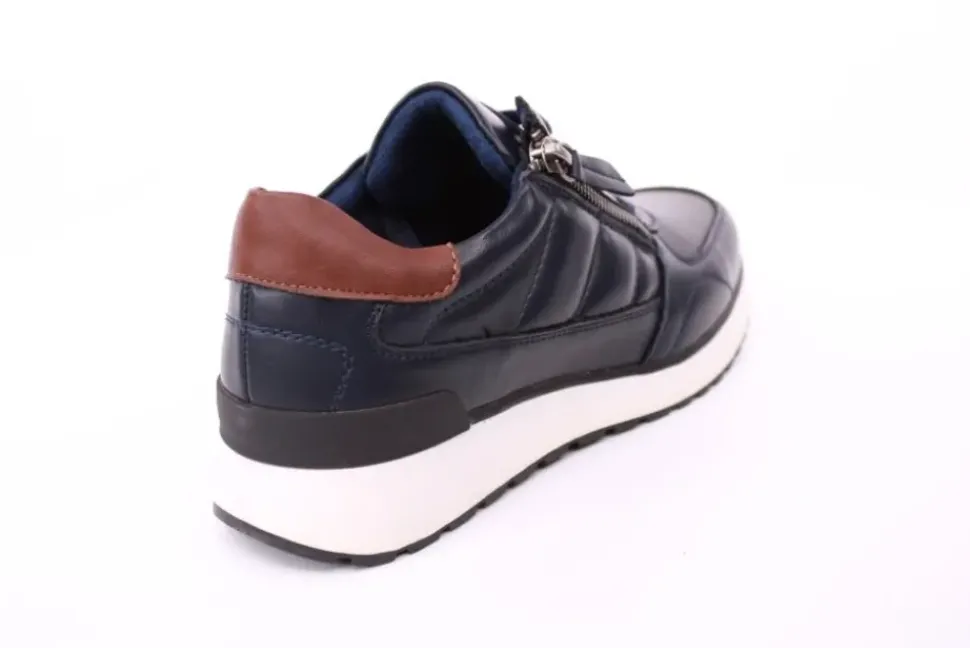 PETER ERIKSON Damen Sneaker in NAVY Schnürung und Reißverschluss 3285-Y24032