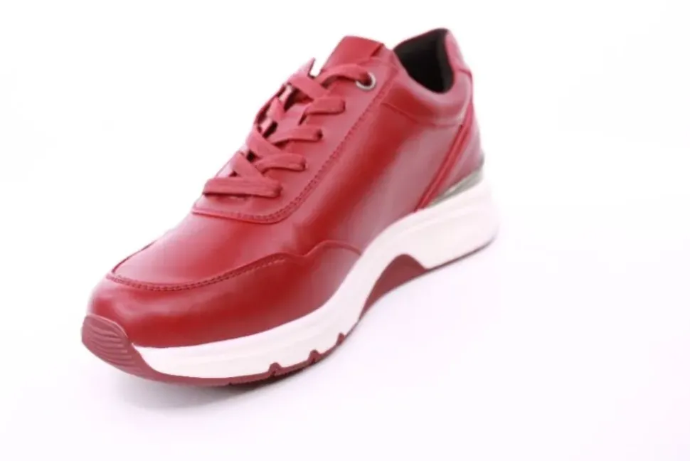 PETER ERIKSON Damen Sneaker in ROT Schnürung und Reißverschluss 3307-C23001