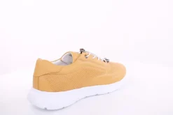 PETER ERIKSON Damen Sneaker Leder Wechsel- Fußbett gelb, grau S13 231508