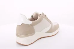 PETER ERIKSON Damen Sneaker Wechselfußbett Materialmix beige S14 12806-Y23017