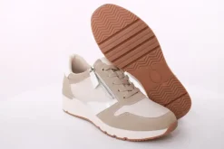 PETER ERIKSON Damen Sneaker Wechselfußbett Materialmix beige S14 12806-Y23017