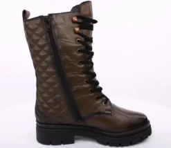 PETER ERIKSON Damen Stiefel Schnürstiefel Leder grün S23 LANA-2331