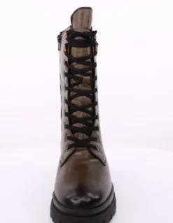 PETER ERIKSON Damen Stiefel Schnürstiefel Leder grün S23 LANA-2331
