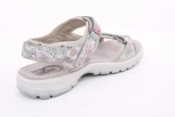PETER ERIKSON Damen Trekkingsandale Leder gemustert weiß S14 Mandy-720 B