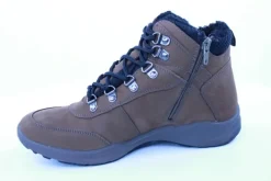 PETER ERIKSON Herren Boot Leder Extraweit Schnürung und Reißverschluss in PEANUT mit Warmfutter FLEXI-05A TEX