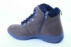 PETER ERIKSON Herren Boot Leder Extraweit Schnürung und Reißverschluss in PEANUT mit Warmfutter FLEXI-05A TEX