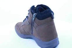 PETER ERIKSON Herren Boot Leder Extraweit Schnürung und Reißverschluss in PEANUT mit Warmfutter FLEXI-05A TEX