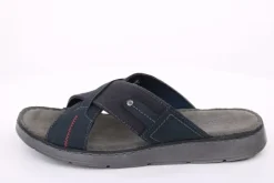 PETER ERIKSON Herren Pantolette Leder blau S14  Thar-03
