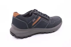 PETER ERIKSON Herren Schnürhalbschuh Leder Extraweit Reißverschluss DENIMNOUGAT Warmfutter SX-09 TEX
