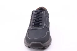 PETER ERIKSON Herren Schnürhalbschuh Leder Extraweit Reißverschluss DENIMNOUGAT Warmfutter SX-09 TEX