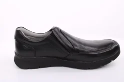 PETER ERIKSON Herren Slipper Leder Wechselfußbett klassisch schwarz S14 DN-55