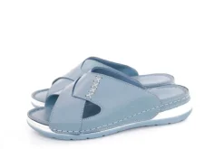 PETER ERIKSON Pantolette Leder Comfort- Fußbett blau, rot S13 221535