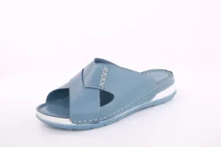 PETER ERIKSON Pantolette Leder Comfort- Fußbett blau, rot S13 221535