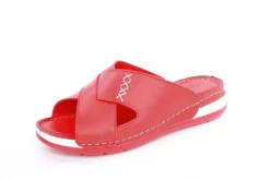 PETER ERIKSON Pantolette Leder Comfort- Fußbett blau, rot S13 221535