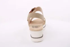 PETER ERIKSON Sandalette Keilabsatz Zierschnalle beige S14 3225-C23002