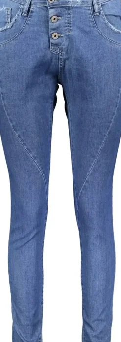 Please P78A Jeans Boyfriend Knopfleiste blau P78A_BQ2N3Q