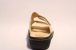 Portina Bequempantolette Wechselfußbett komplett Leder beige  10302