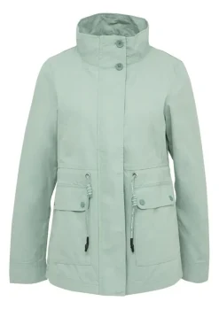 QS designed by Baumwolljacke mit Tunnelzug in Taille grün S15 2155487