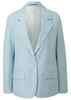 QS designed by Blazer aus Leinenmix blau S15 2143849