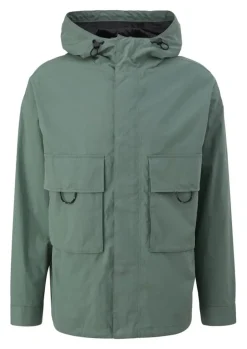 QS designed by Herren Jacke mit aufgesetzten Taschen grün S13  2125500