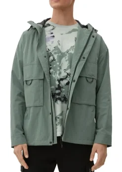 QS designed by Herren Jacke mit aufgesetzten Taschen grün S13  2125500