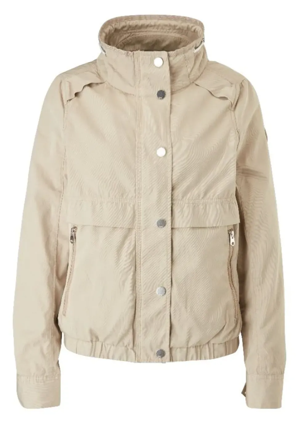 QS designed by Jacke Übergang Twillstruktur blau grün beige grau S15 2109534