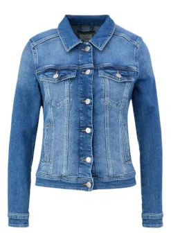 QS designed by Jeansjacke aus Baumwollstretch blau S23 2132801