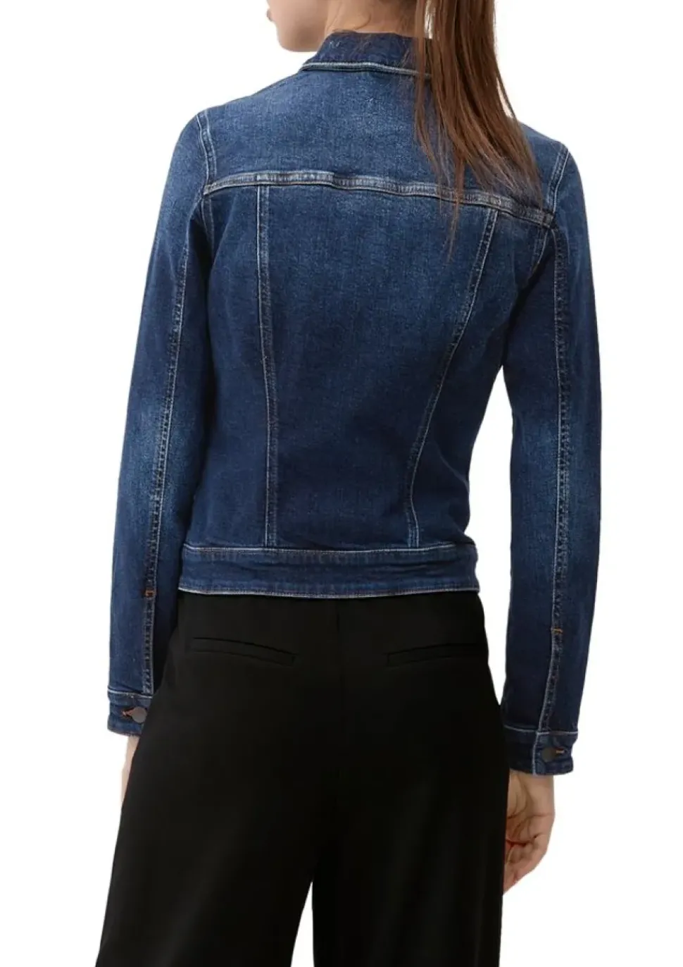 QS designed by Jeansjacke aus Baumwollstretch blau S23 2132801