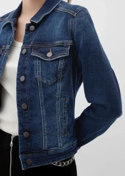 QS designed by Jeansjacke aus Baumwollstretch blau S23 2132801