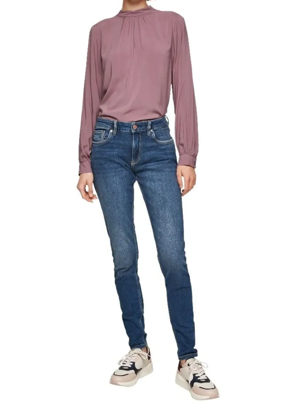 QS designed by Jeans Slim Leg blau S12 2102313