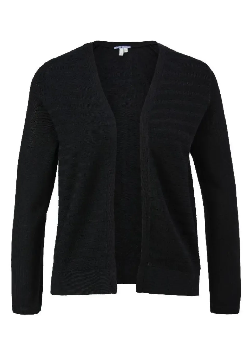 Qs designed by leichter Cardigan mit Strickmuster orange, lila, schwarz S13 2125101