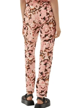 QS designed by Loose: Hose mit Allover-Print orange S13  2131199