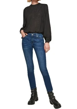 QS designed by Skinny: Super Skinny leg-Jeans blau S22 2102008