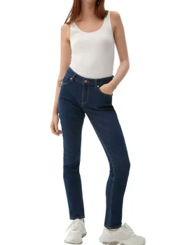 QS designed by Slim Jeans Baumwollstretch 5- Pocket-Form blau S22  2119182