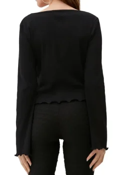 QS designed by T-Shirt mit Babylock-Saum S13 2132899