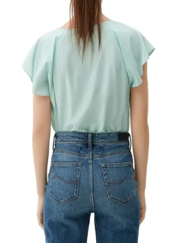 QS designed by Viskosebluse mit V-Ausschnitt S13 2132616